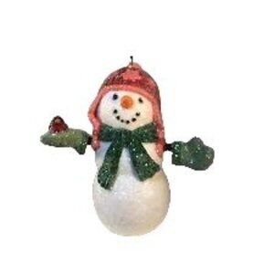 Hallmark Keepsake Welcome Friends Ornament 2007 Snowman Cardinal Christmas NEW